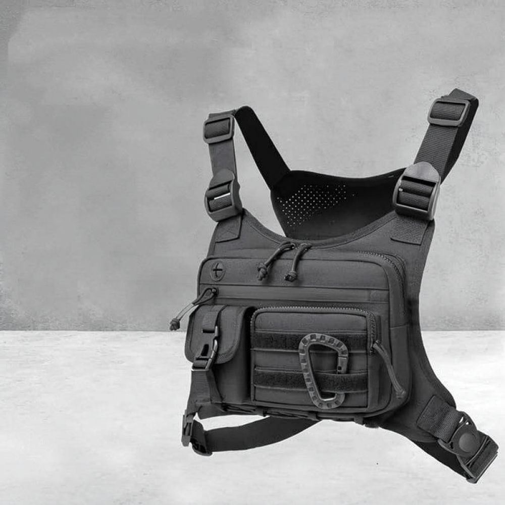 Outdoor Sport Climbing Gear - Colete tático masculino com bolsa de