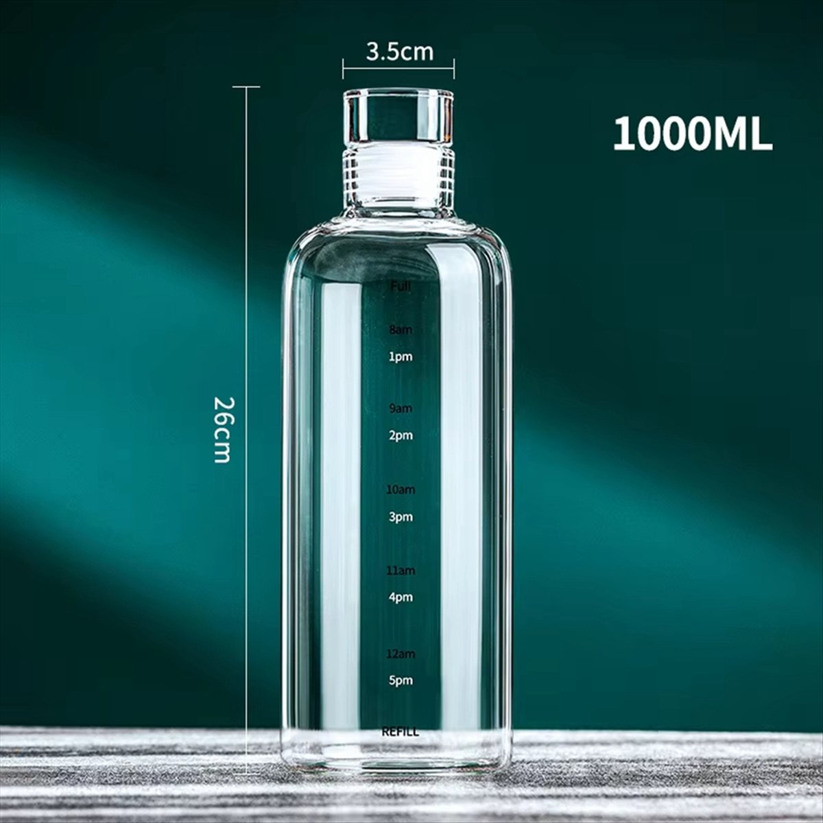 Okay 1000ml garrafa de água es - Outdoor Sport Glass Water Bottle avaliação e preço