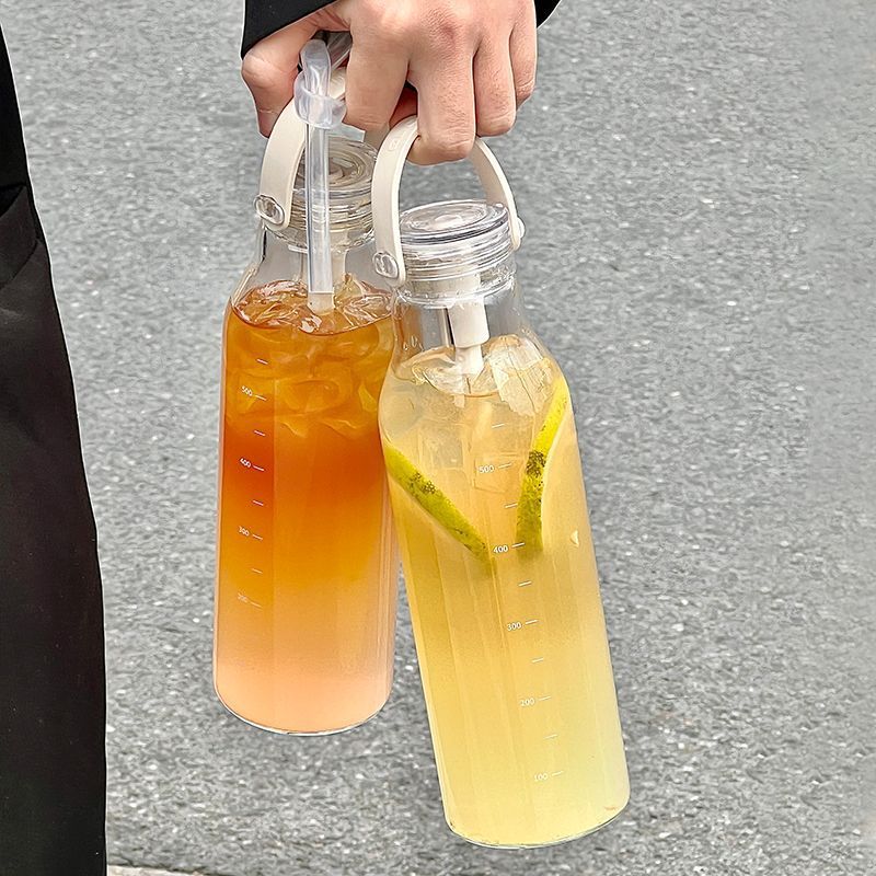 Garrafa de água de vidro espes - Outdoor Sport Glass Water Bottle avaliação e preço
