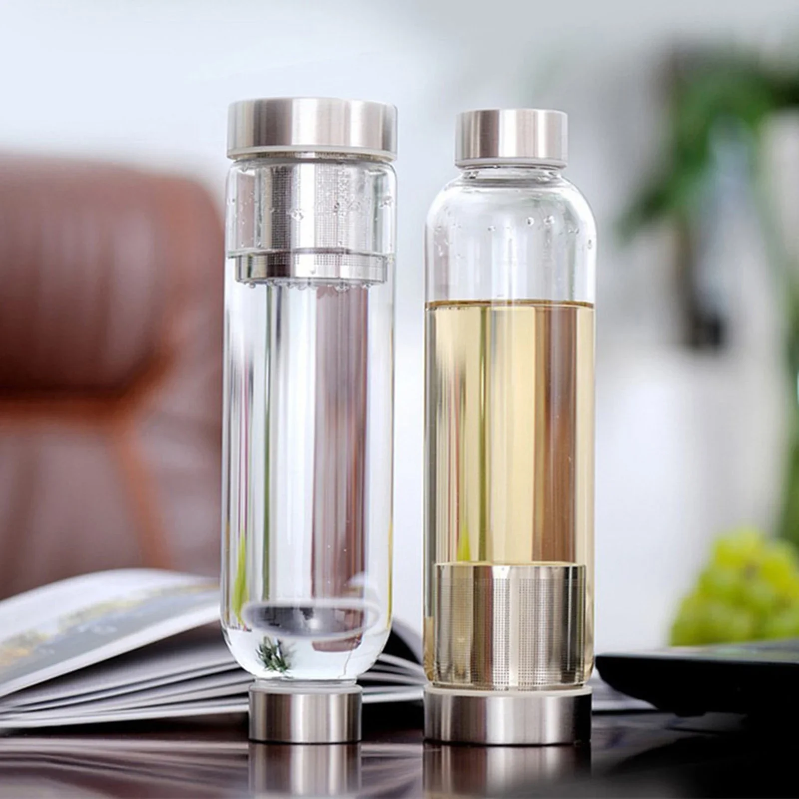 Garrafa de água esportiva de v - Outdoor Sport Glass Water Bottle avaliação e preço